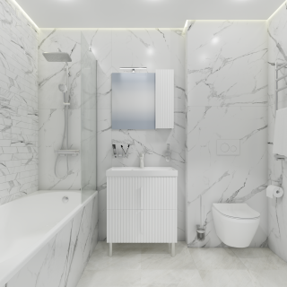 Напольная тумба под раковину Санта Юпитер 700363 70 см белый